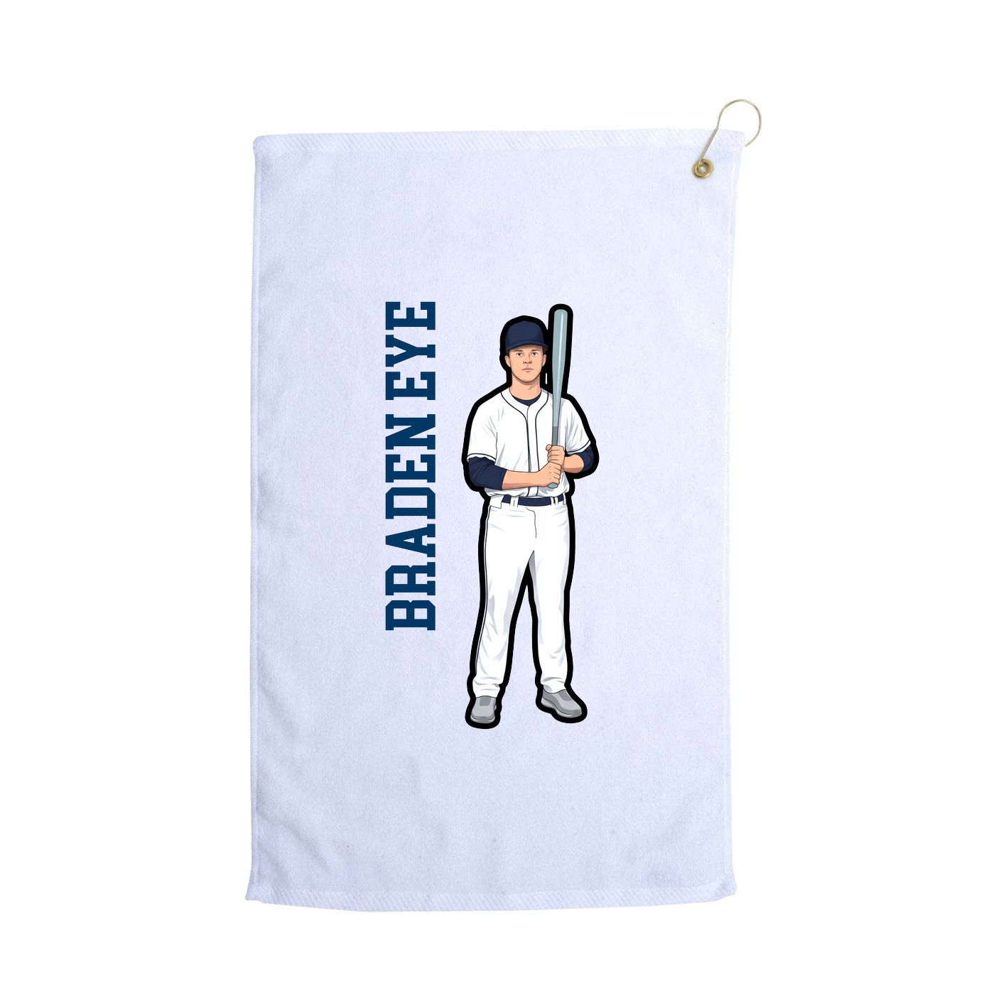 Golf Towel — Classic in White