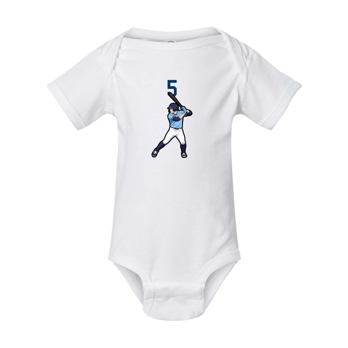 Baby Onesie — Number Top in White