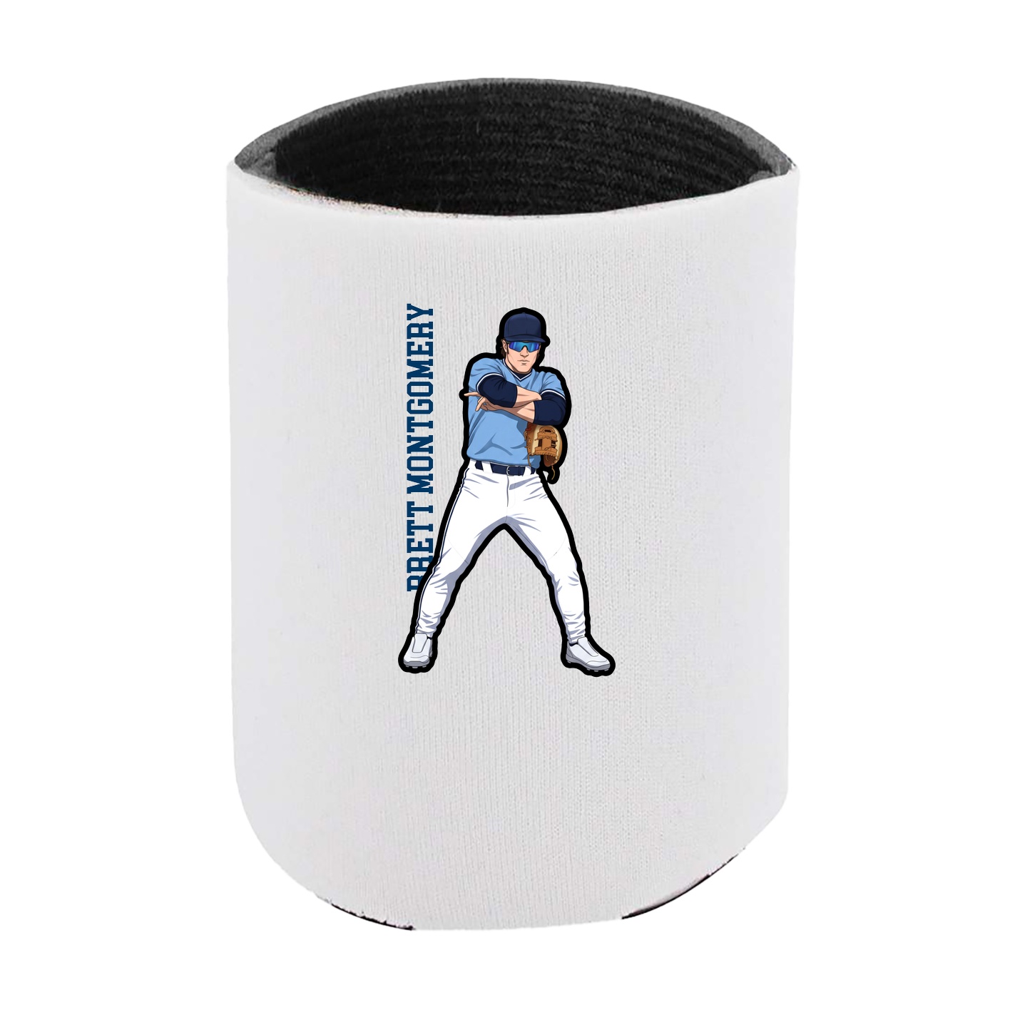 Can Holder — Name Vertical in White