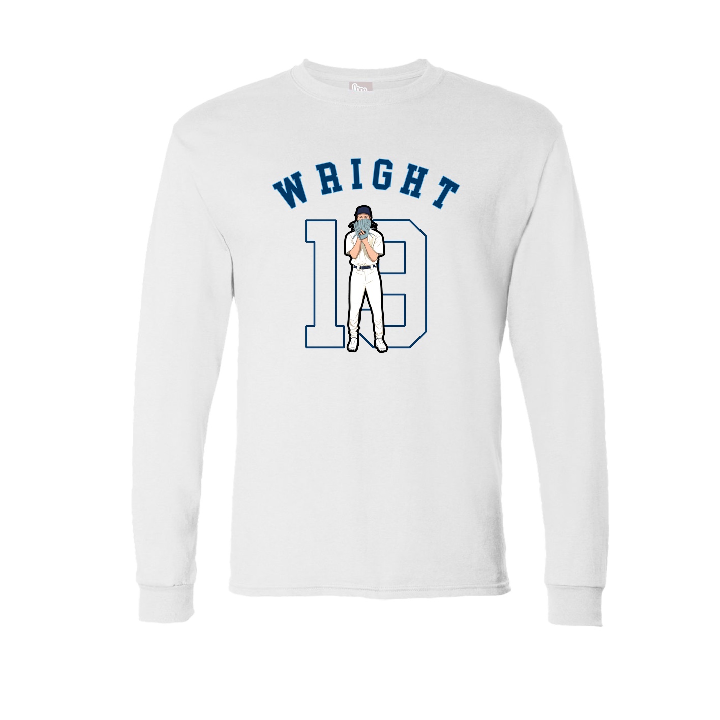 Long Sleeve Tee — Shirsey Arch in White