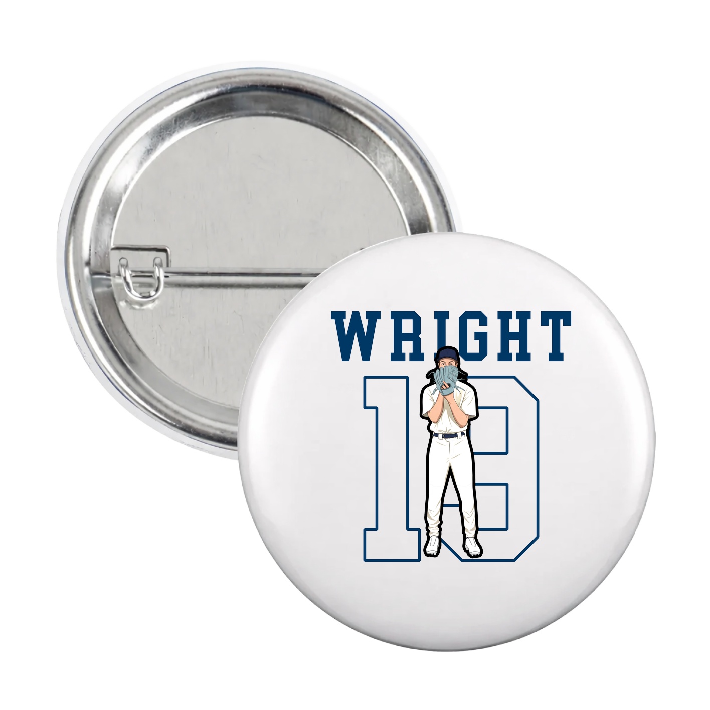 Game Day Button — Shirsey in White