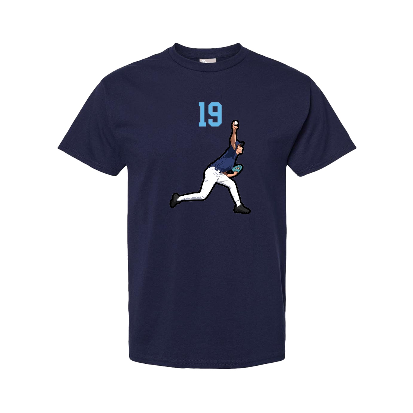 Youth Tee — Number Top in Navy