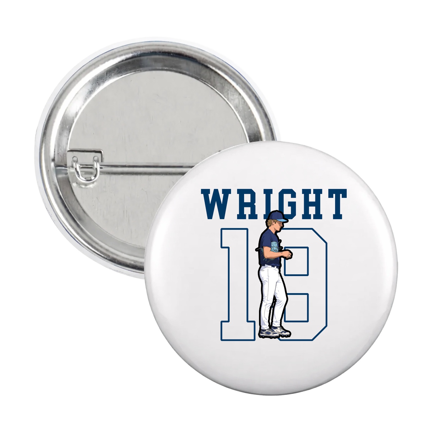 Game Day Button — Shirsey in White