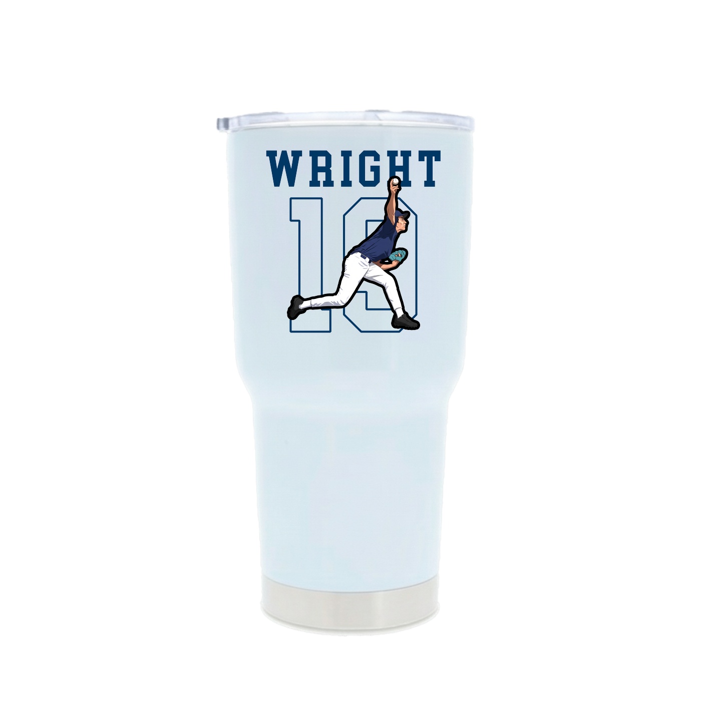 30oz Stainless Steel Tumbler — Shirsey in White