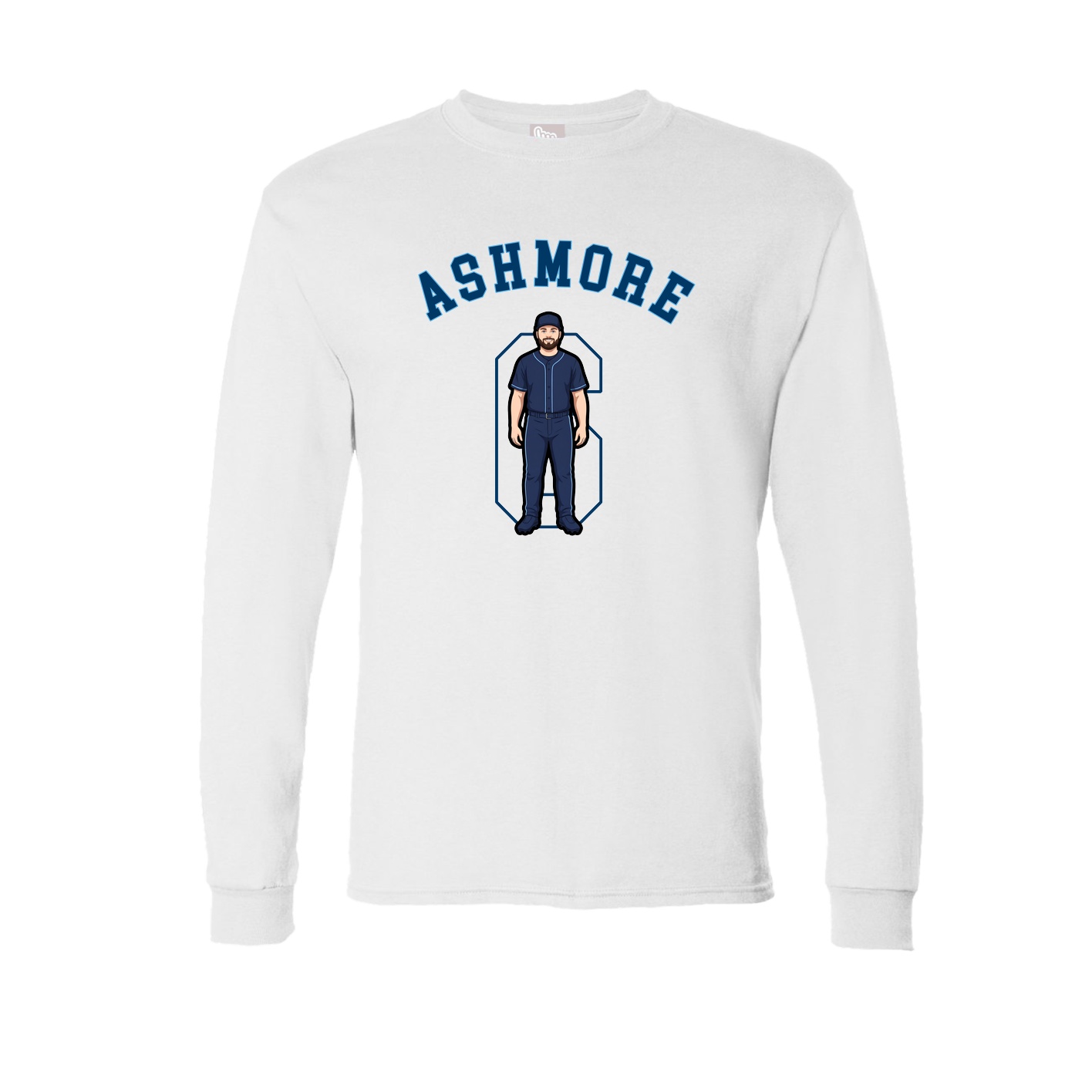 Long Sleeve Tee — Shirsey Arch in White