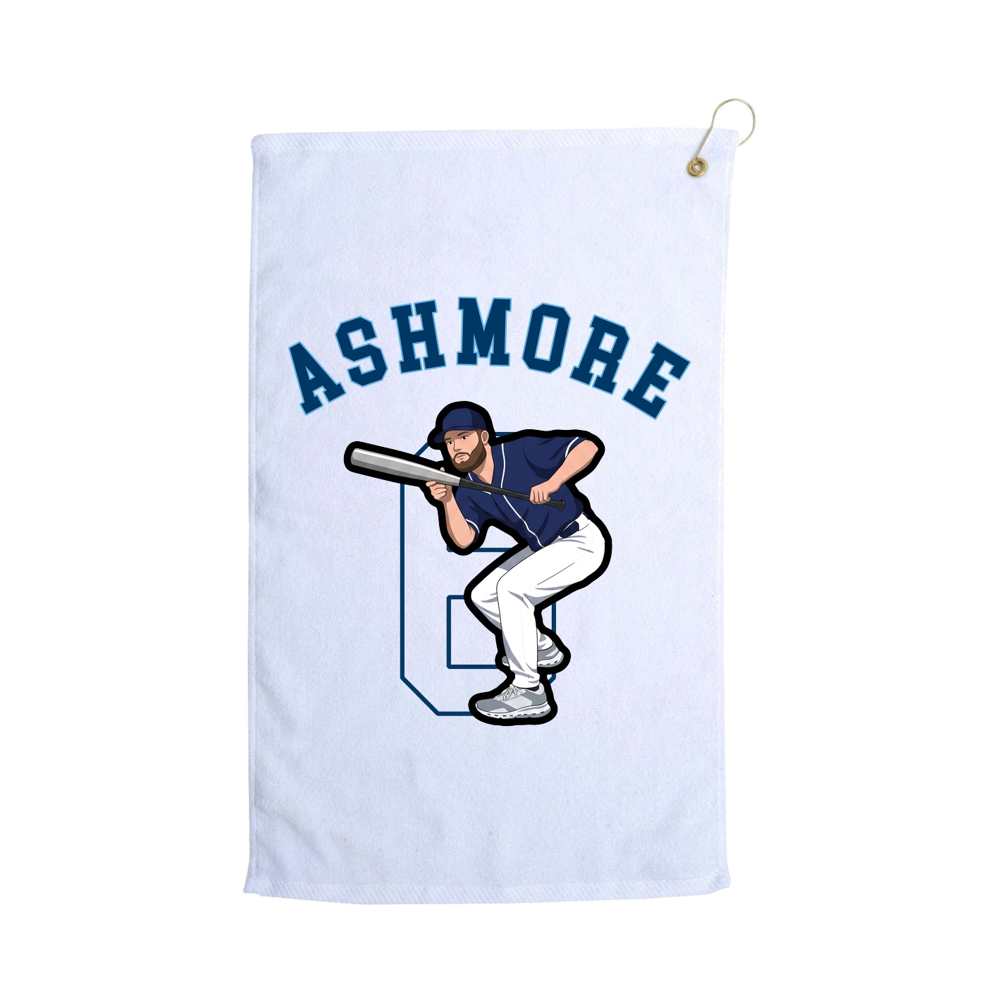 Golf Towel — Shirsey Arch in White