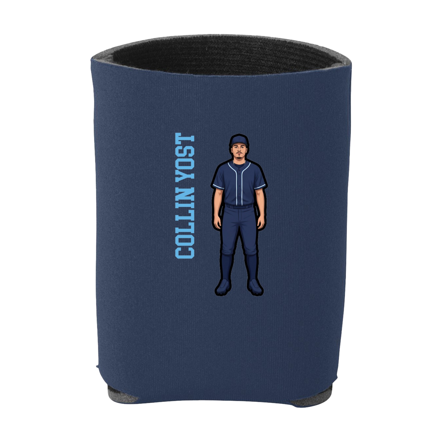 Can Holder — Name Vertical in Navy
