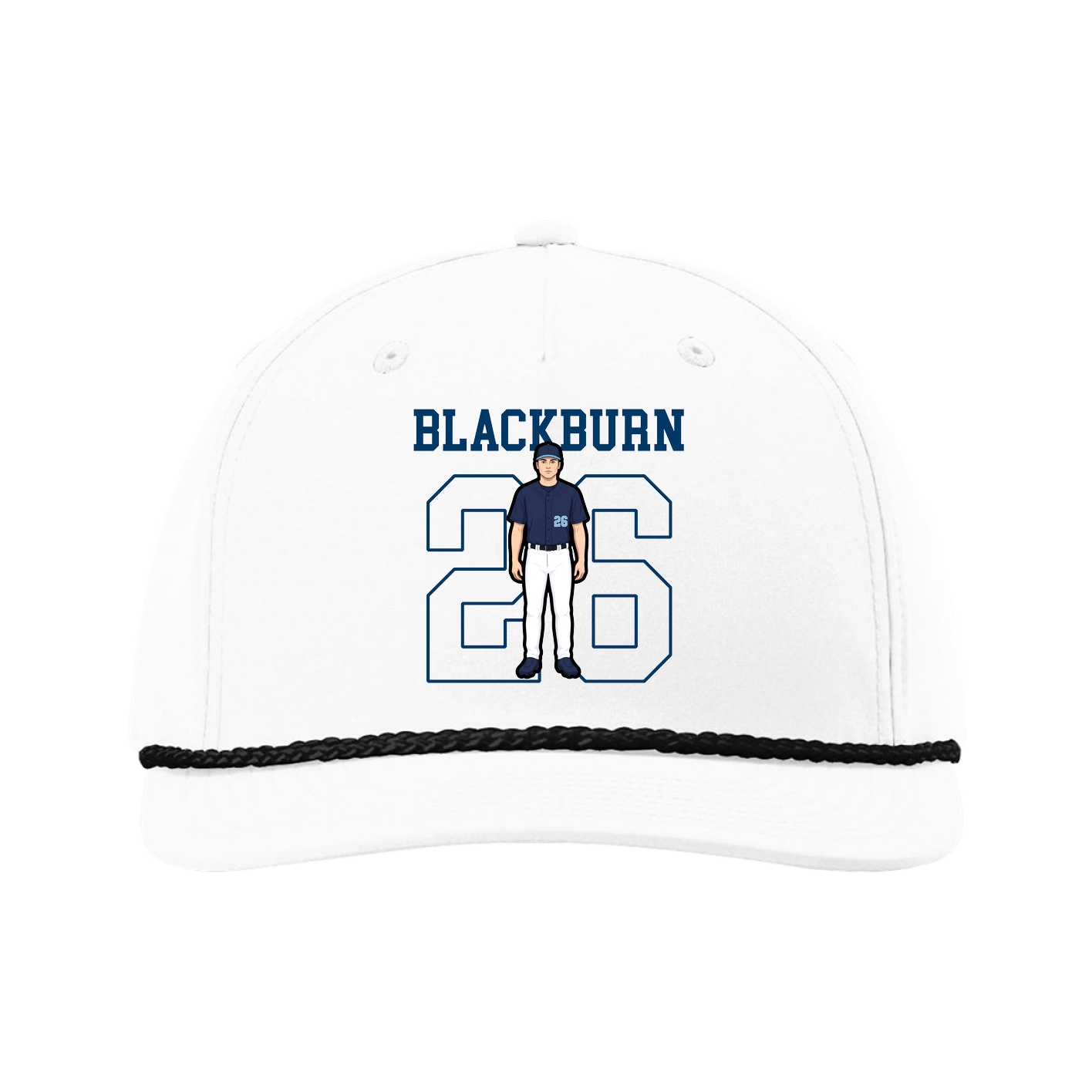 Five-Panel Classic Rope Cap — Shirsey in White