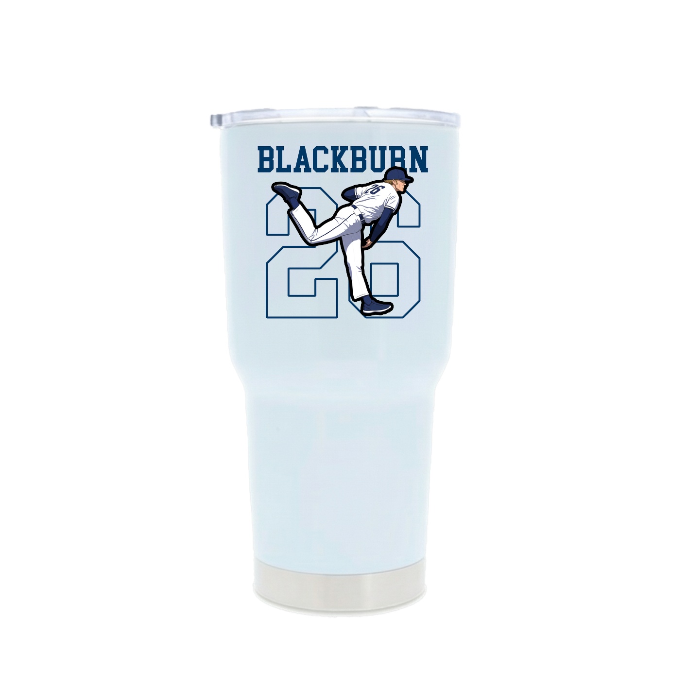 30oz Stainless Steel Tumbler — Shirsey in White