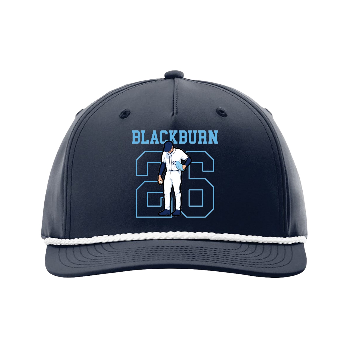 Five-Panel Classic Rope Cap — Shirsey in Navy