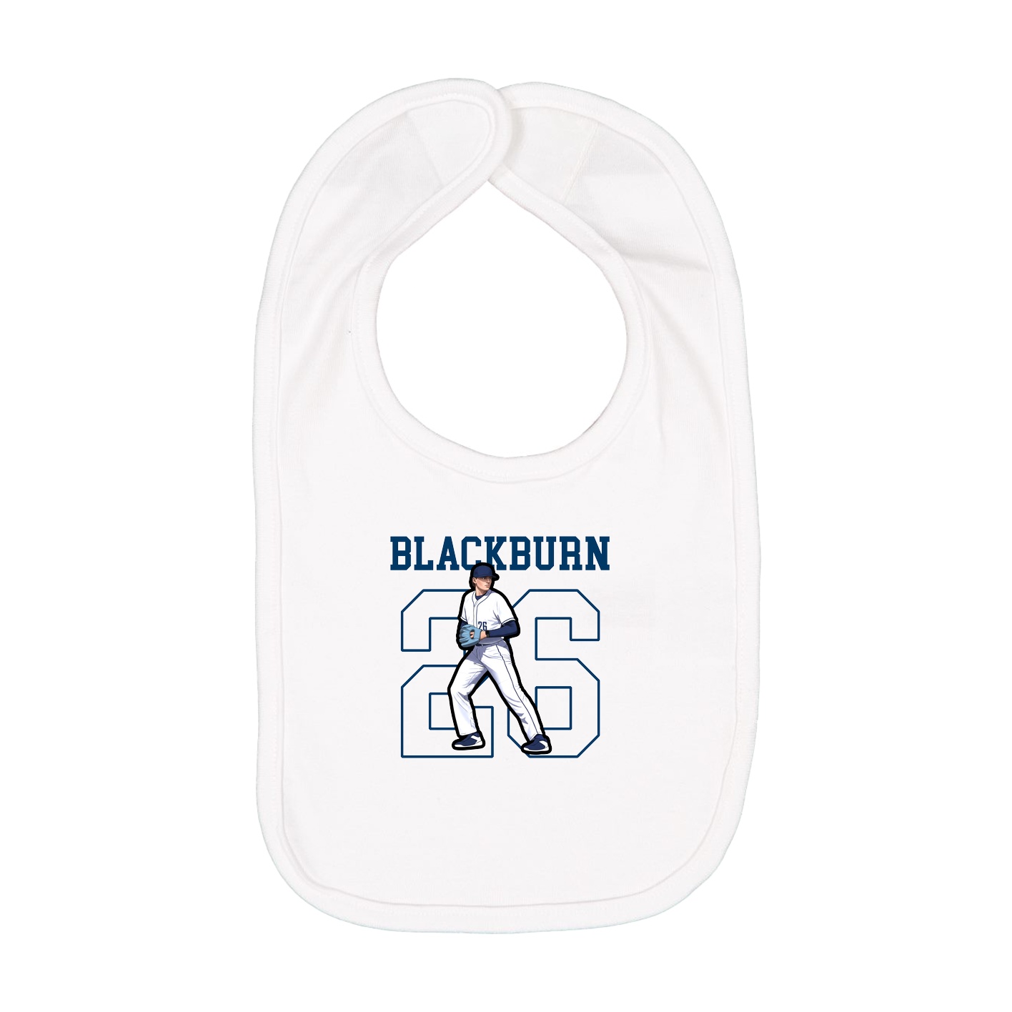 Infant Bib — Shirsey in White