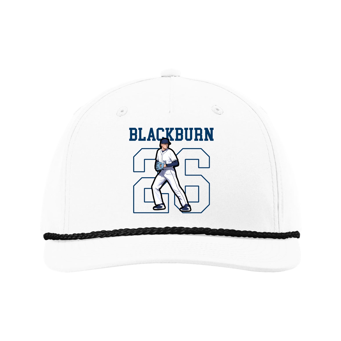 Five-Panel Classic Rope Cap — Shirsey in White