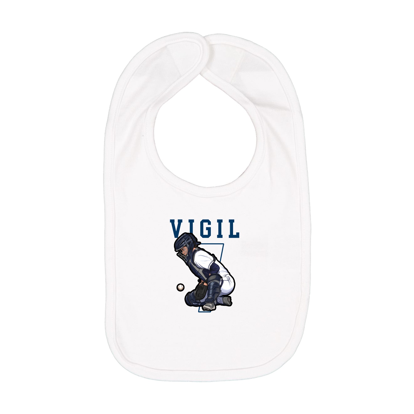 Infant Bib — Shirsey in White