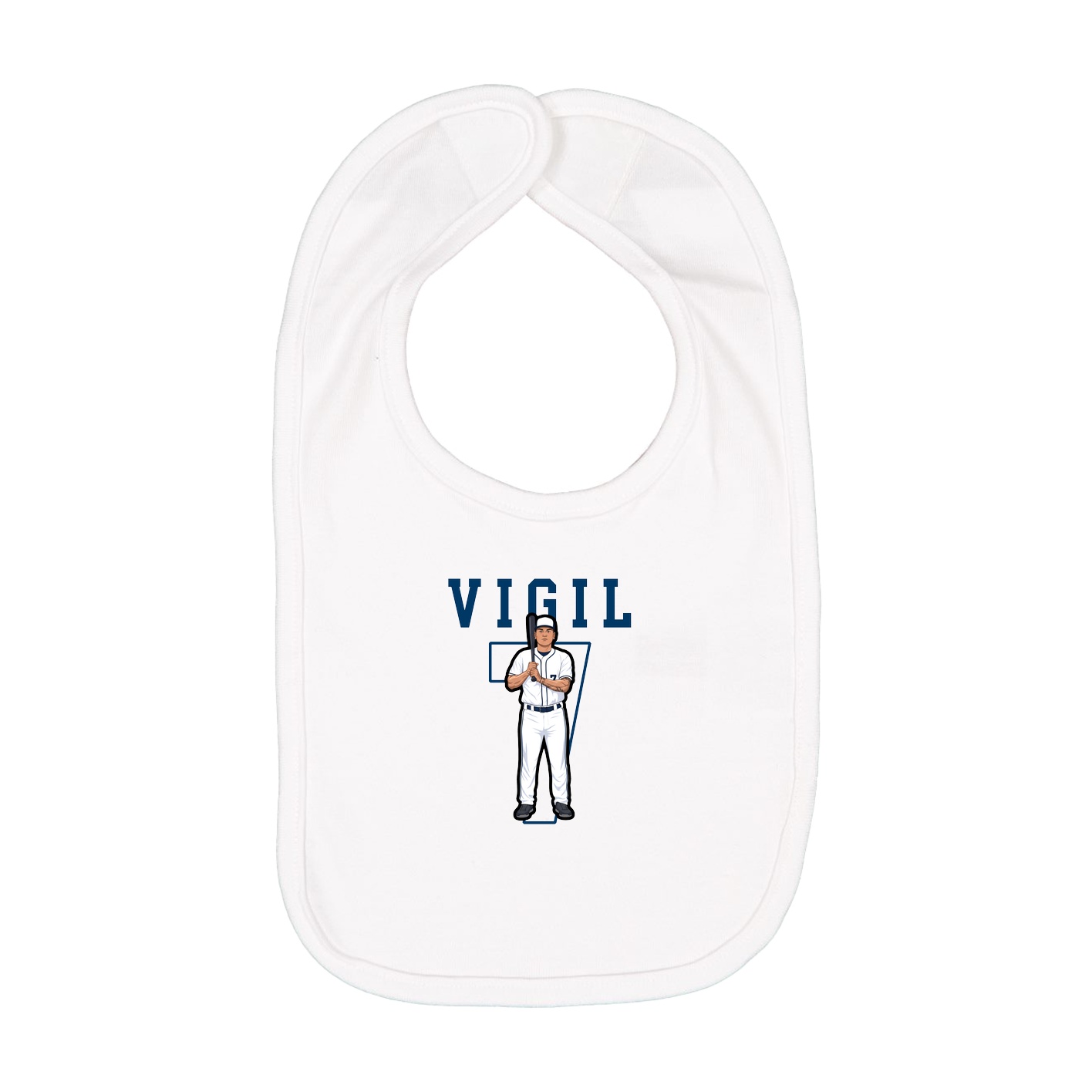 Infant Bib — Shirsey in White