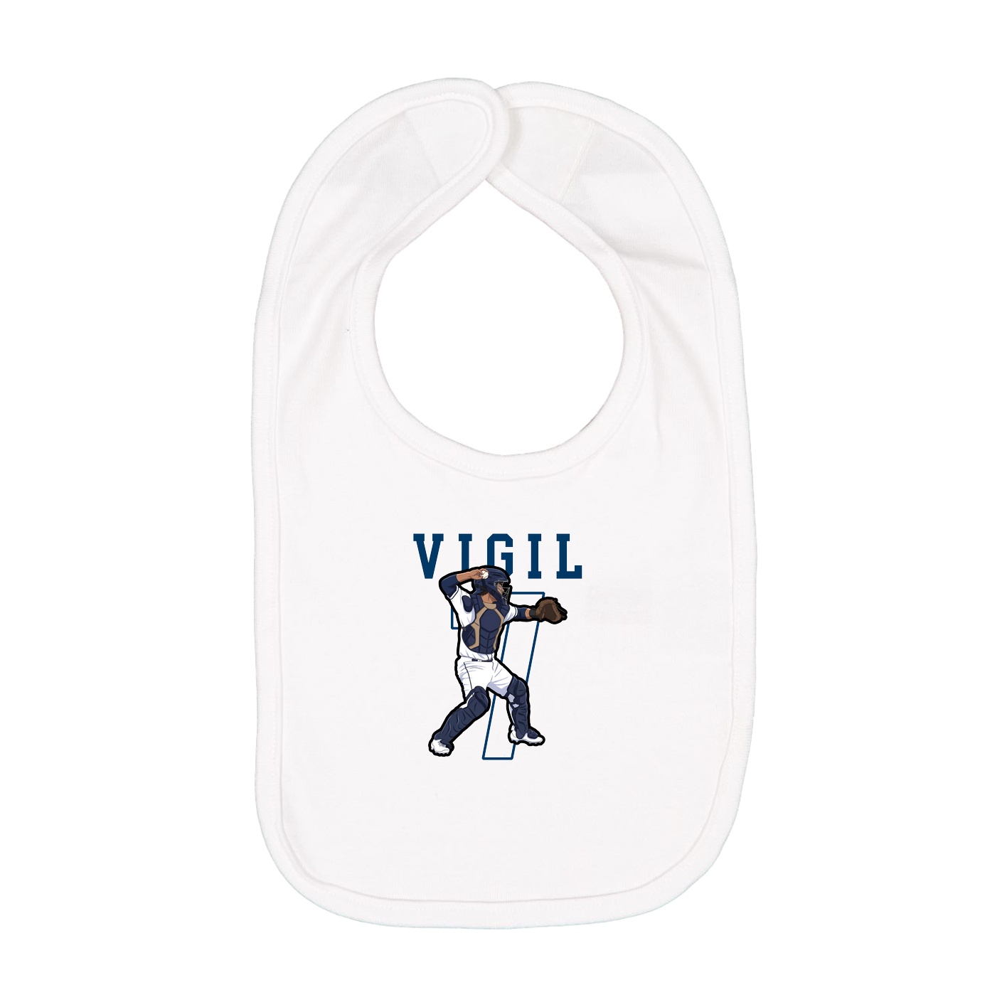 Infant Bib — Shirsey in White
