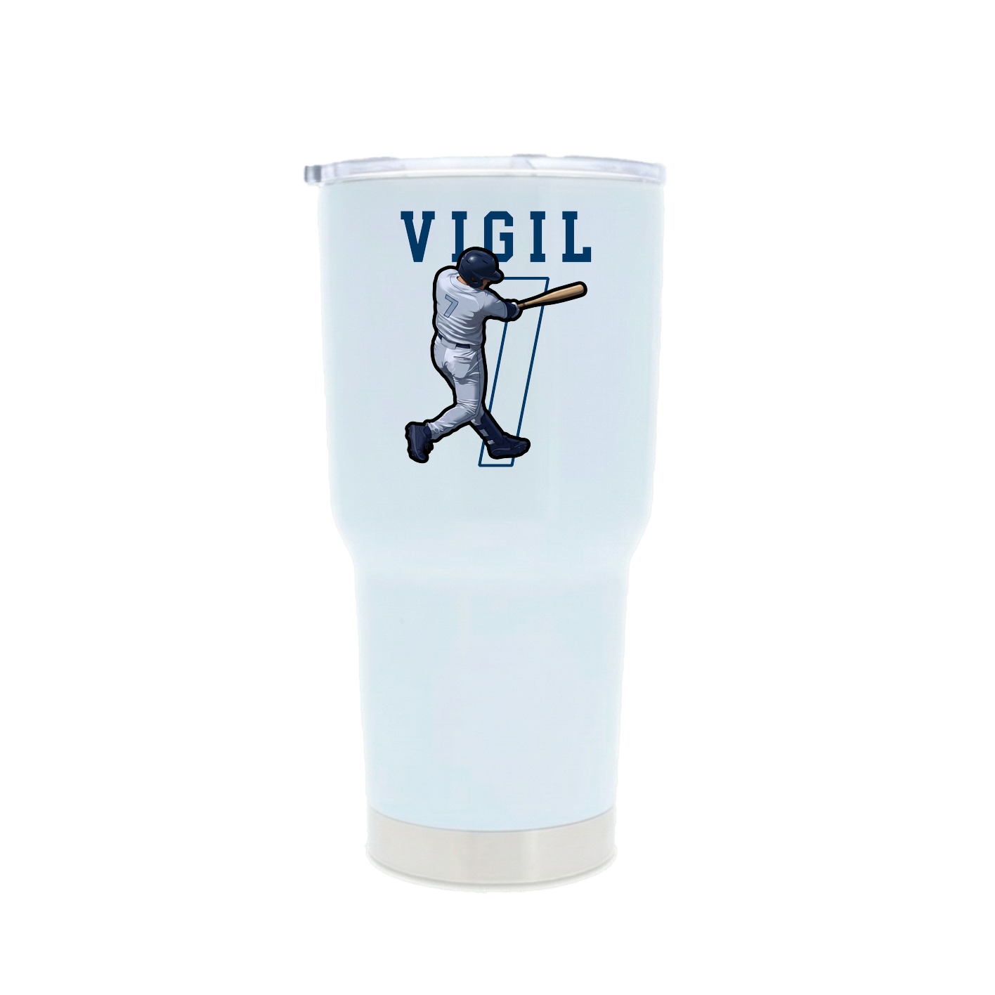 30oz Stainless Steel Tumbler — Shirsey in White