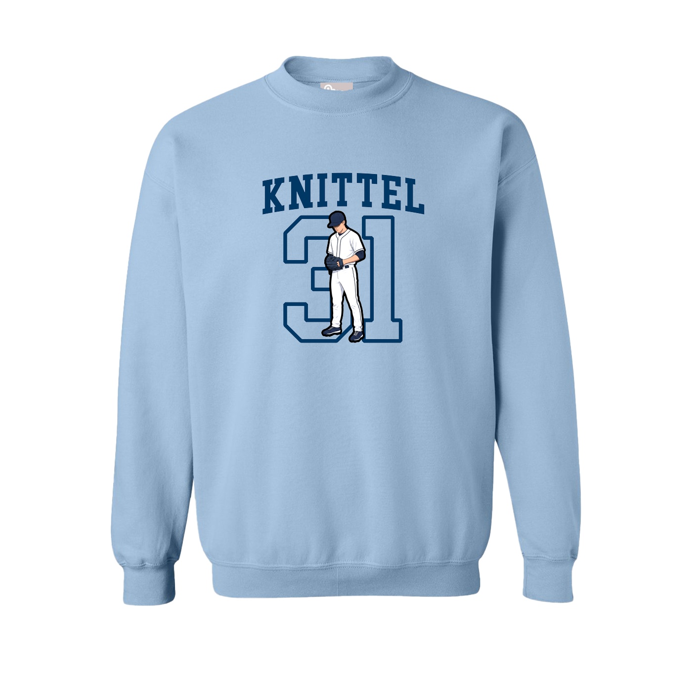 Fleece Crew — Shirsey in Light Blue