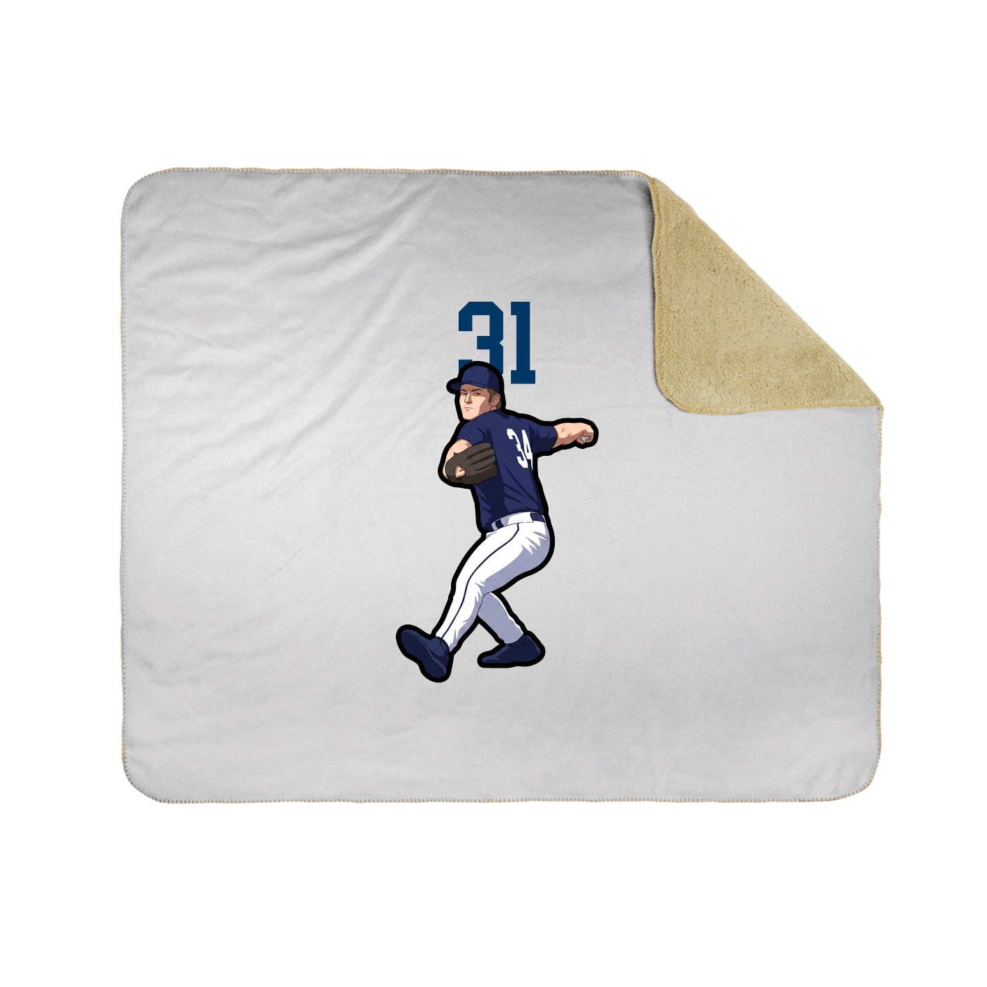 50x60 Sherpa Lined Throw Blanket