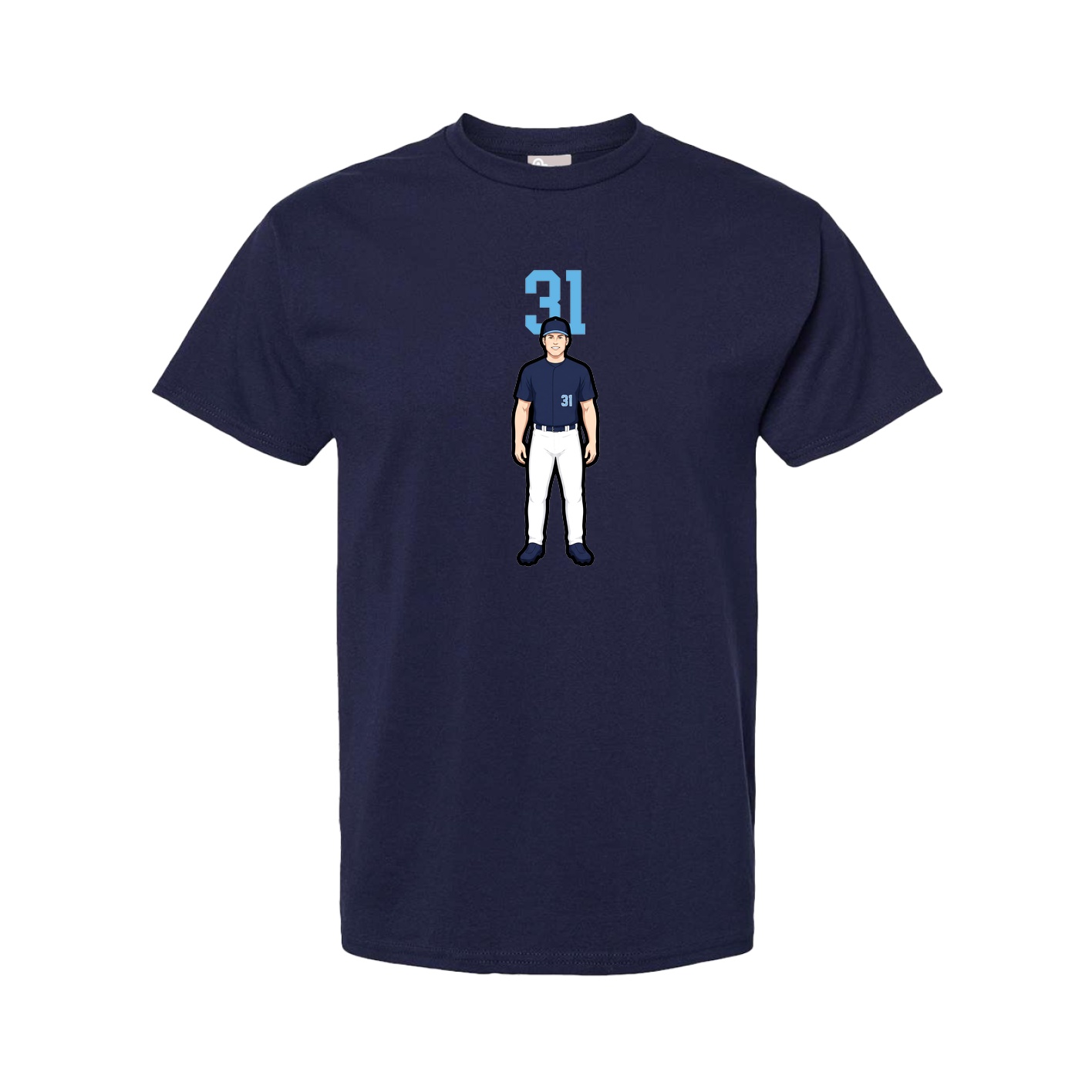 Youth Tee — Number Top in Navy