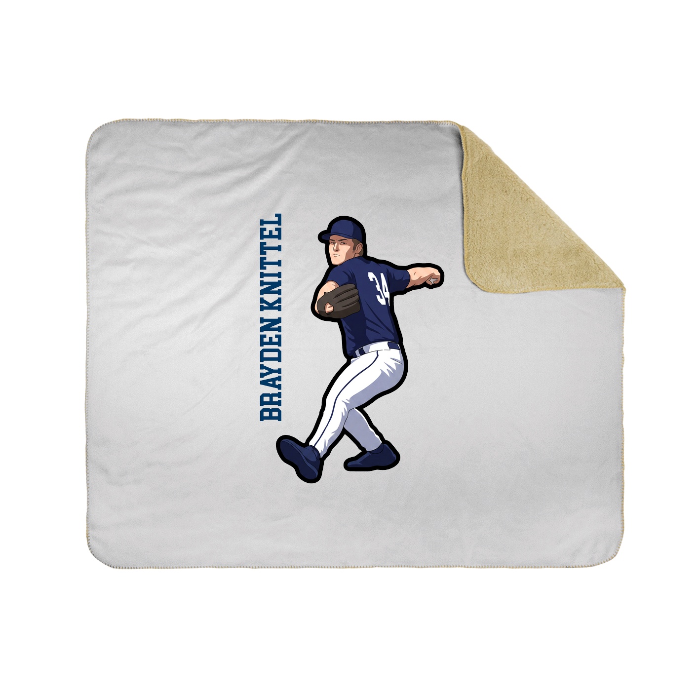 50x60 Sherpa Lined Throw Blanket