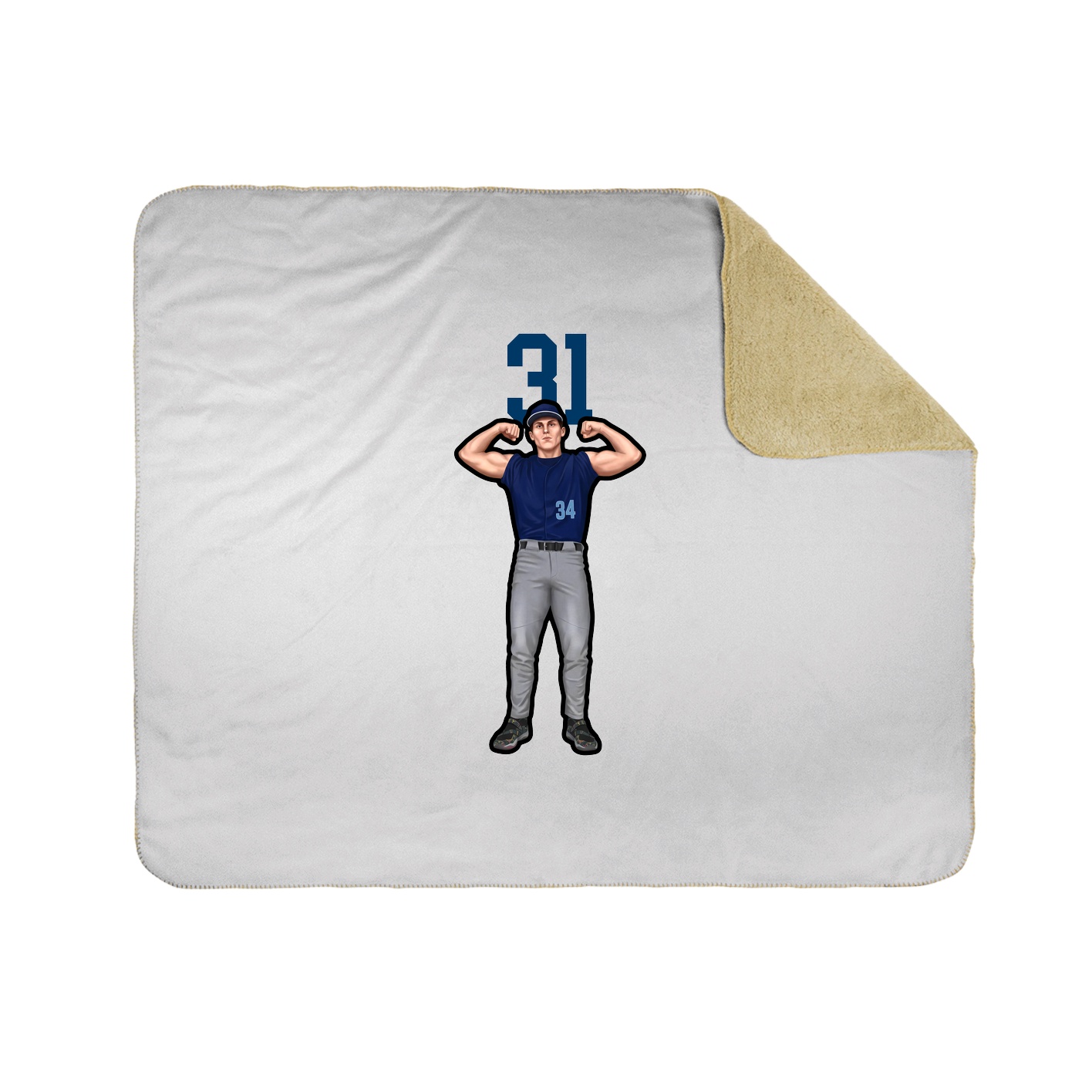 50x60 Sherpa Lined Throw Blanket