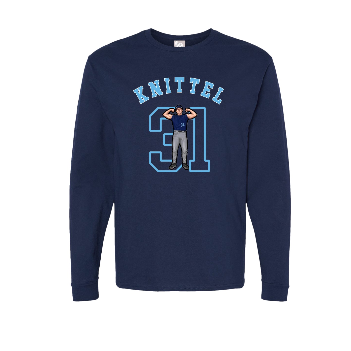 Long Sleeve Tee — Shirsey Arch in Navy