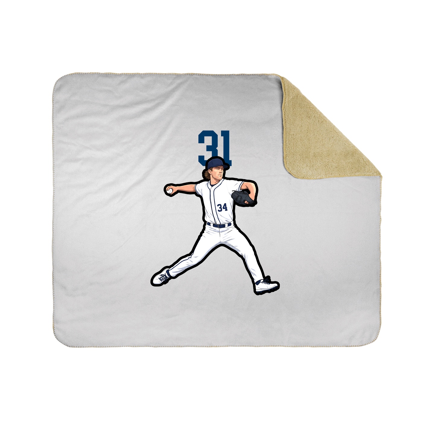 50x60 Sherpa Lined Throw Blanket