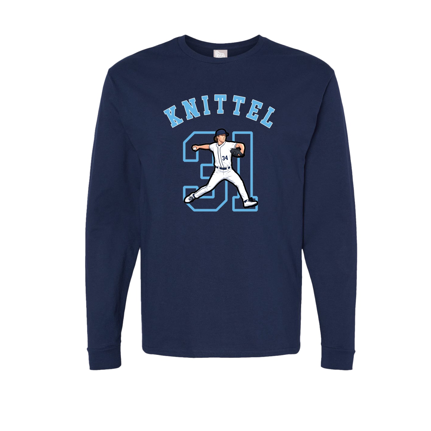 Long Sleeve Tee — Shirsey Arch in Navy