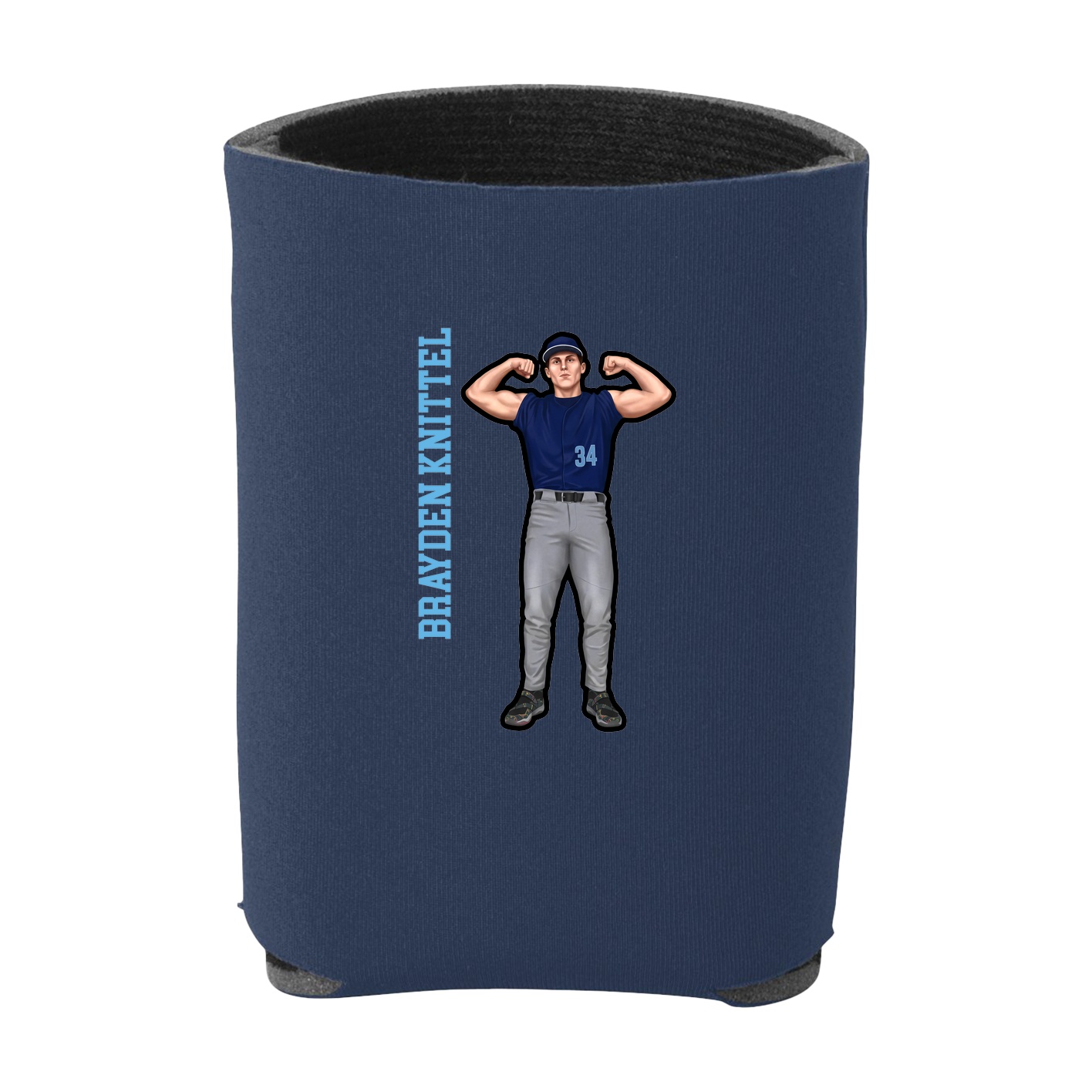 Can Holder — Name Vertical in Navy