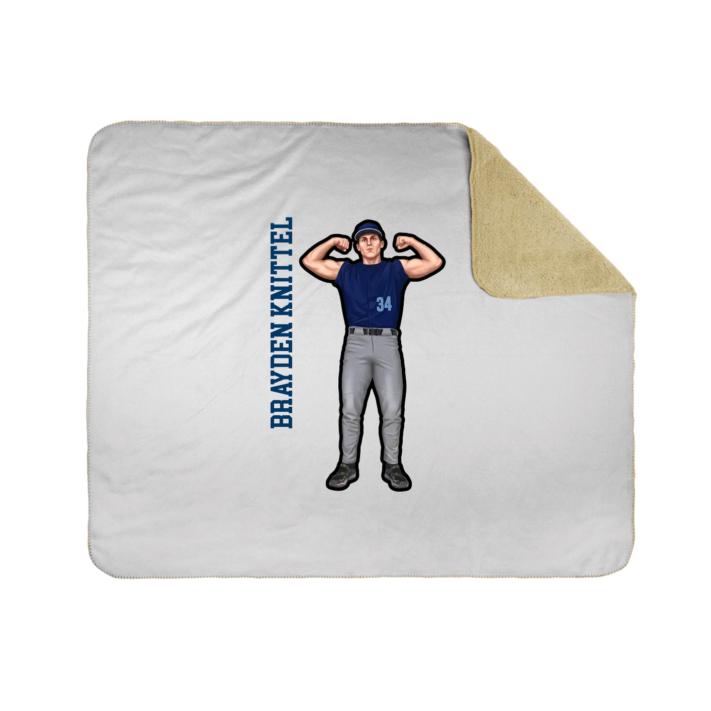 50x60 Sherpa Lined Throw Blanket