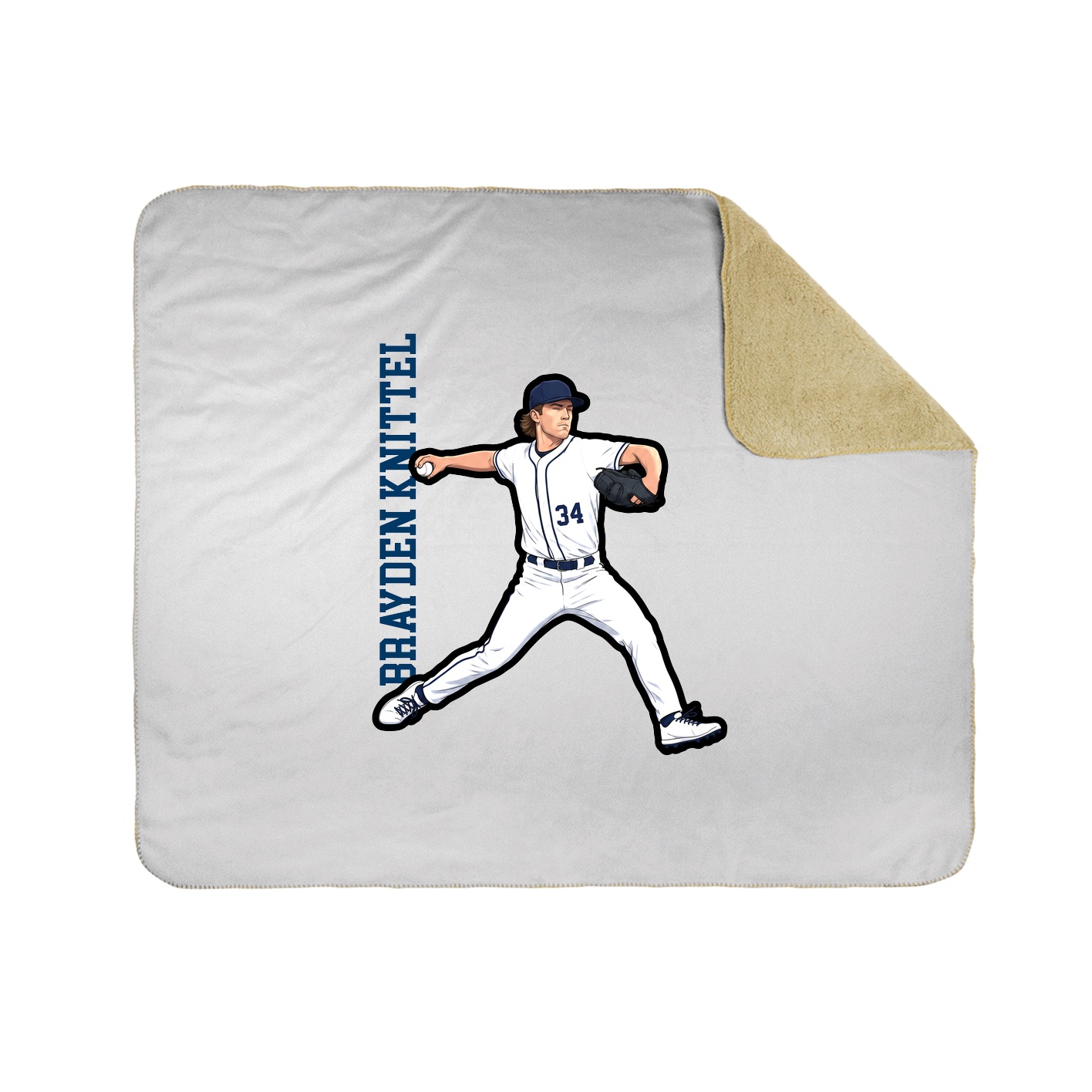 50x60 Sherpa Lined Throw Blanket