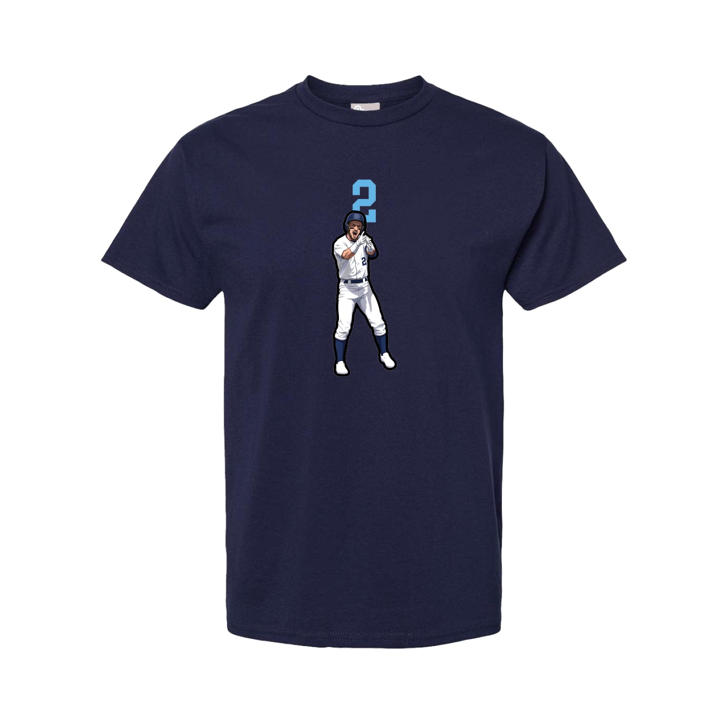 Youth Tee — Number Top in Navy