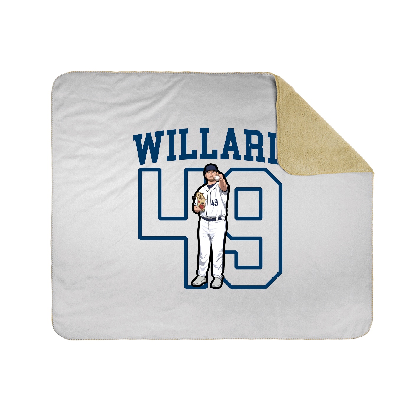 Throw Blanket — Shirsey in White