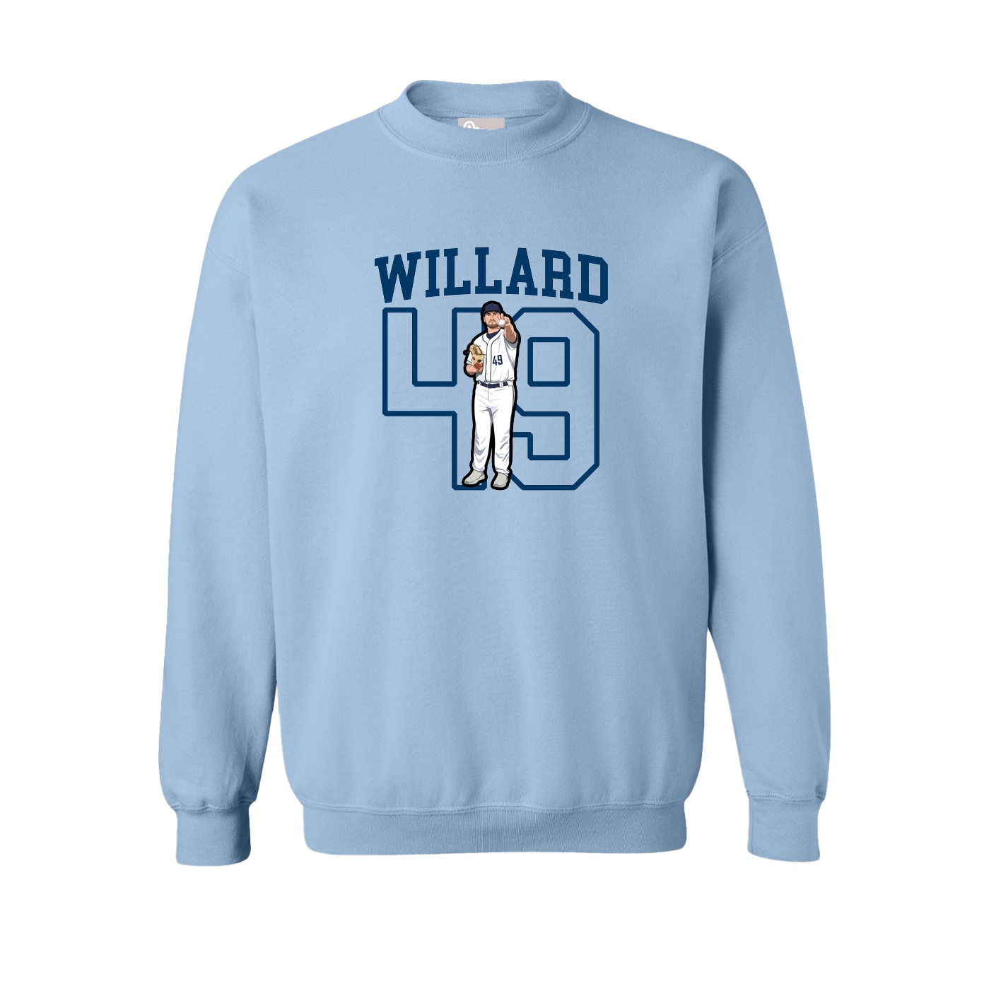 Fleece Crew — Shirsey in Light Blue