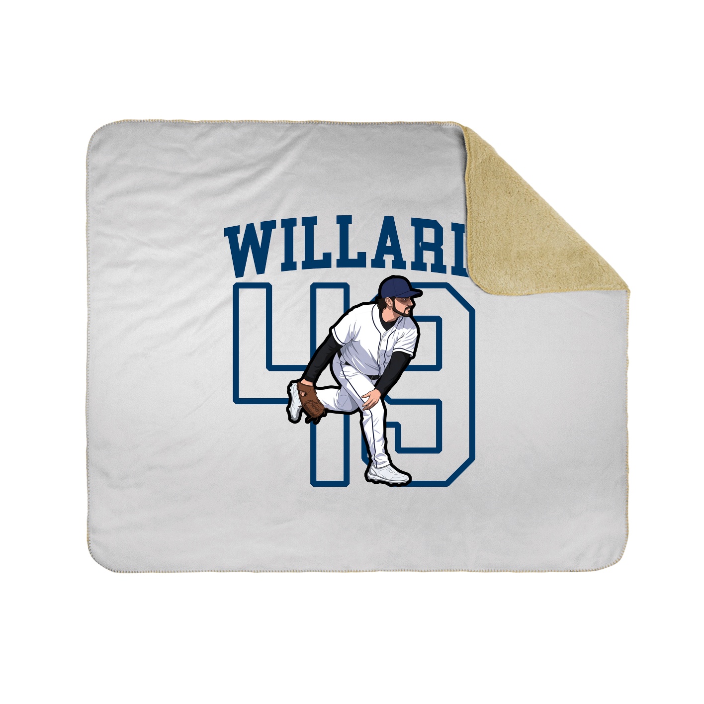 Throw Blanket — Shirsey in White