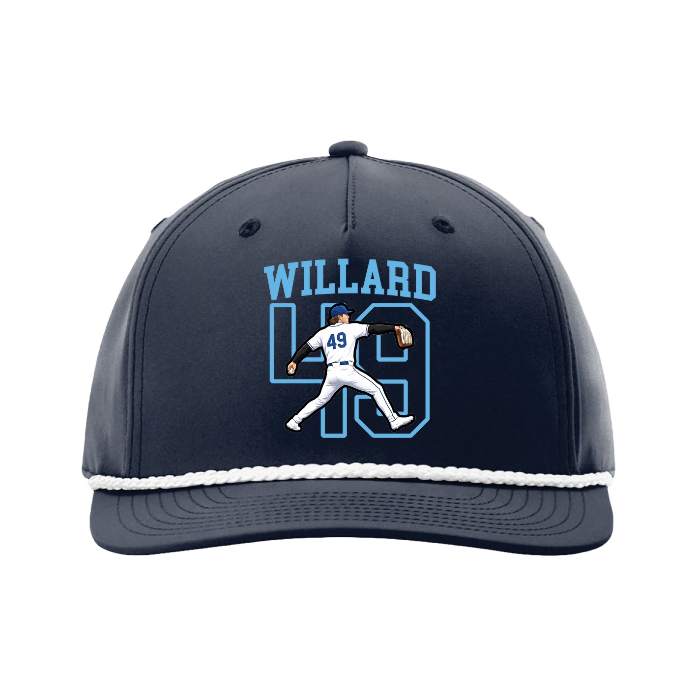 Five-Panel Classic Rope Cap — Shirsey in Navy