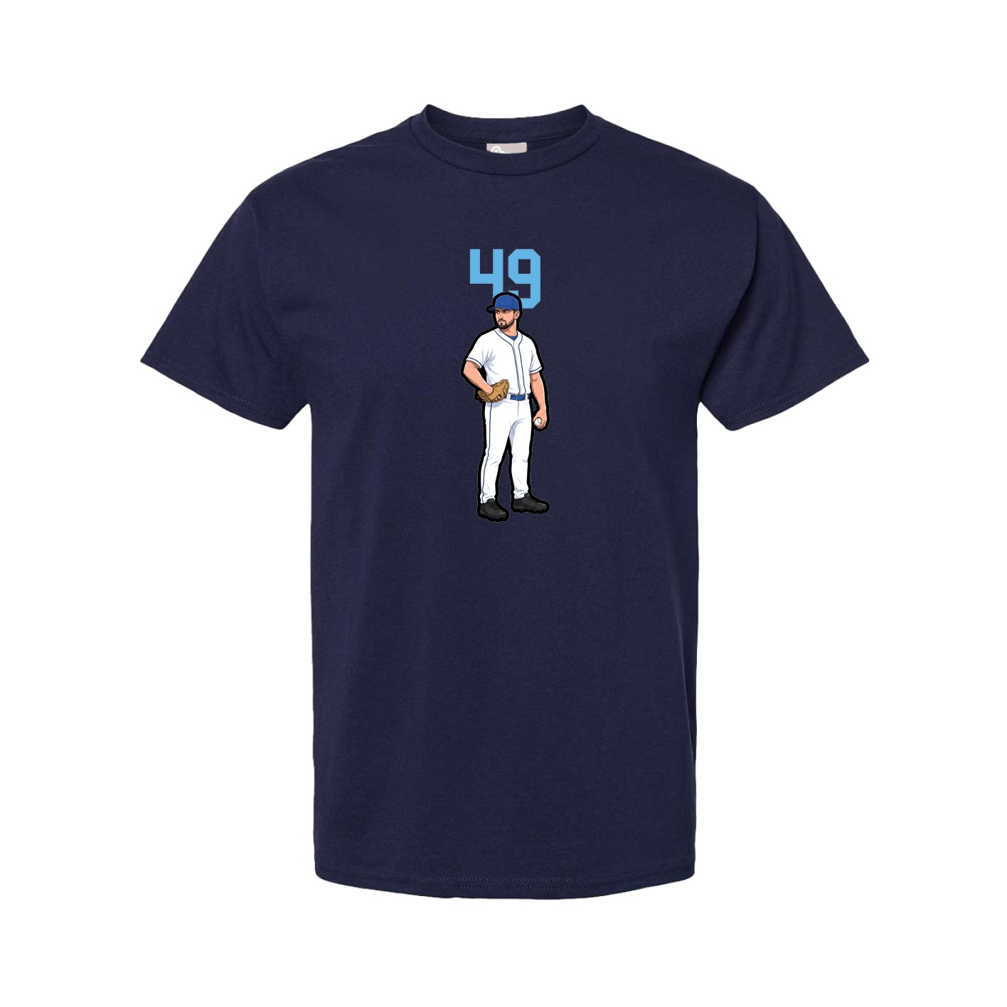 Youth Tee — Number Top in Navy
