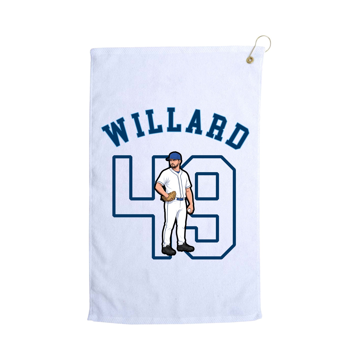 Golf Towel — Shirsey Arch in White