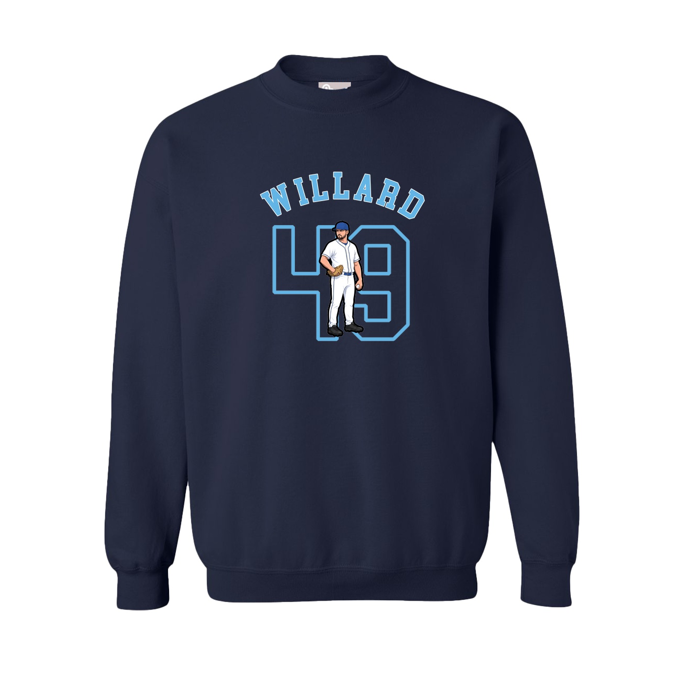 Fleece Crew — Shirsey Arch in Navy