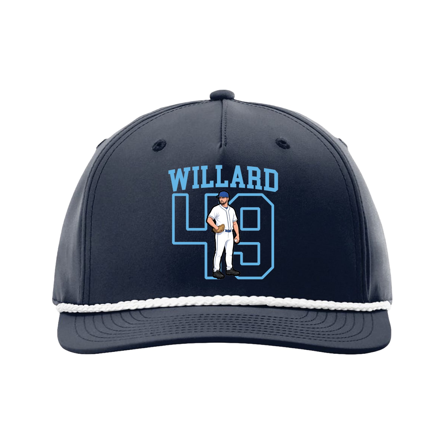 Five-Panel Classic Rope Cap — Shirsey in Navy