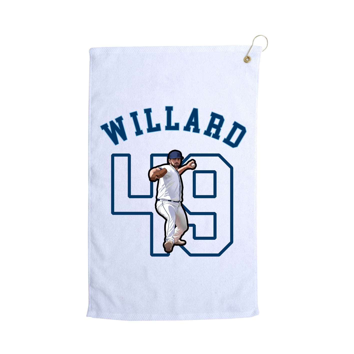 Golf Towel — Shirsey Arch in White