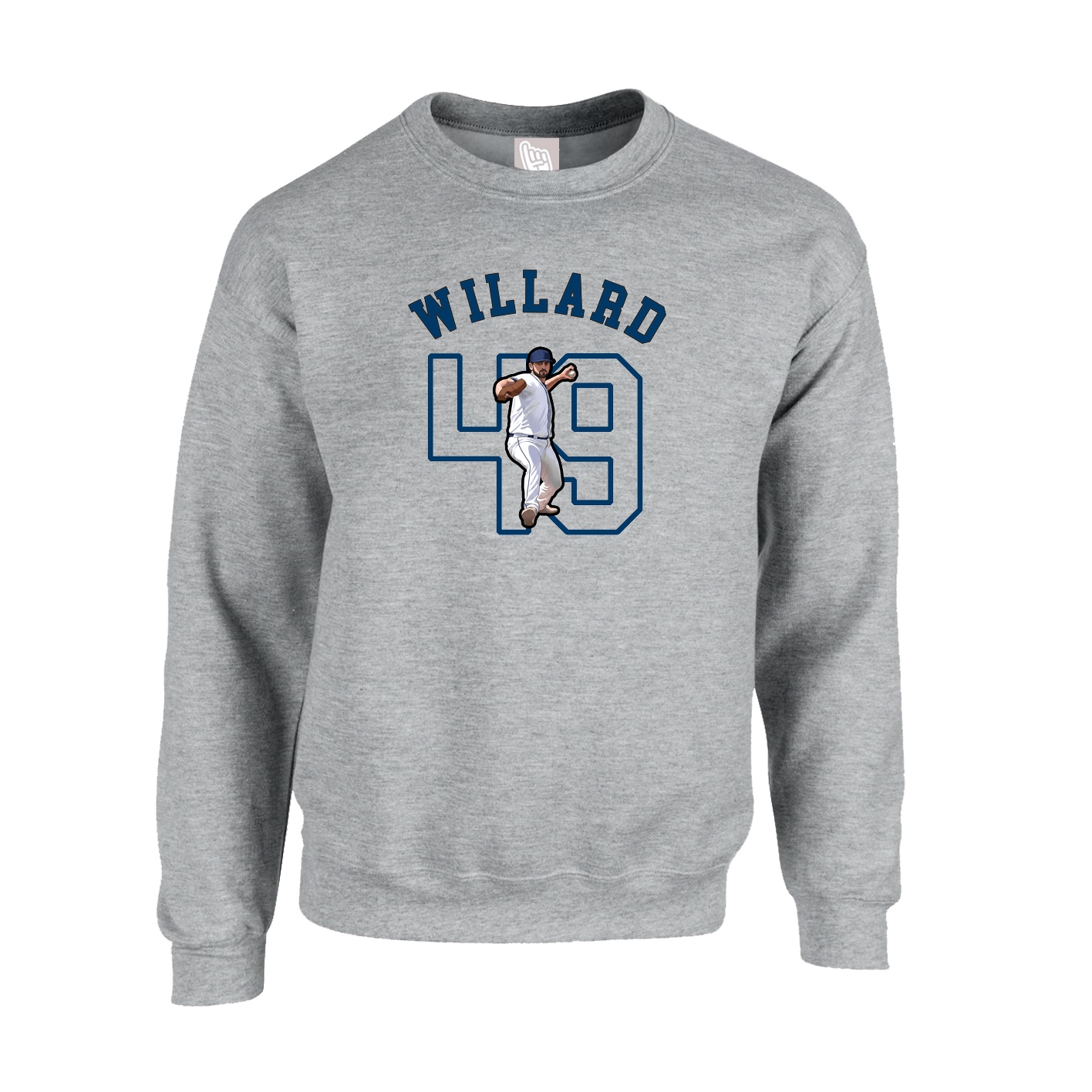 Fleece Crew — Shirsey Arch in Grey