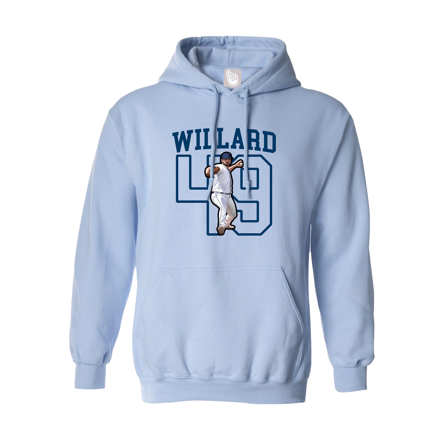 Hoodie — Shirsey in Light Blue