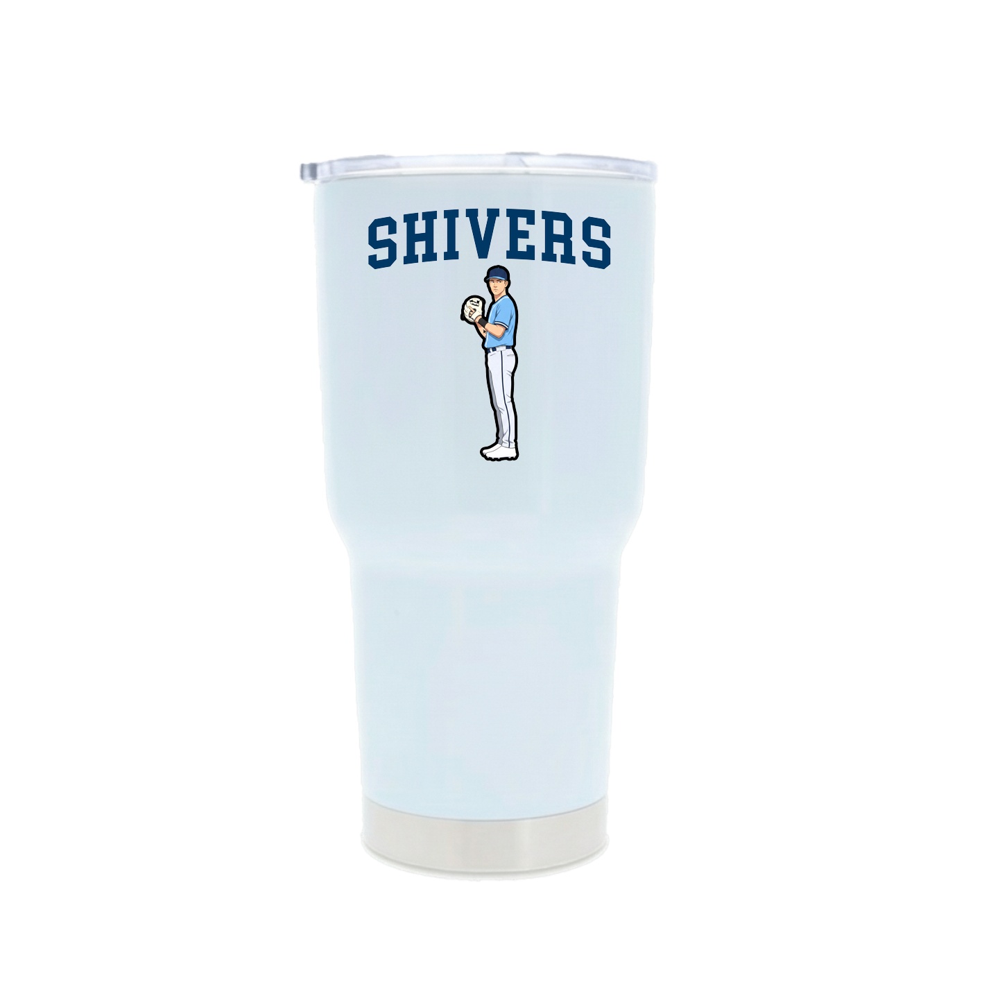 30oz Stainless Steel Tumbler — Shirsey in White