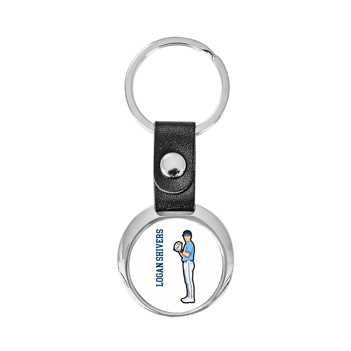 Key Chain — Name Vertical in Classic