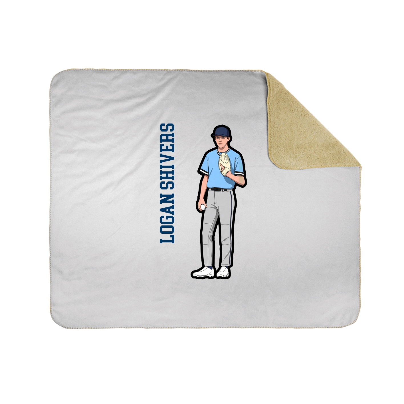 50x60 Sherpa Lined Throw Blanket