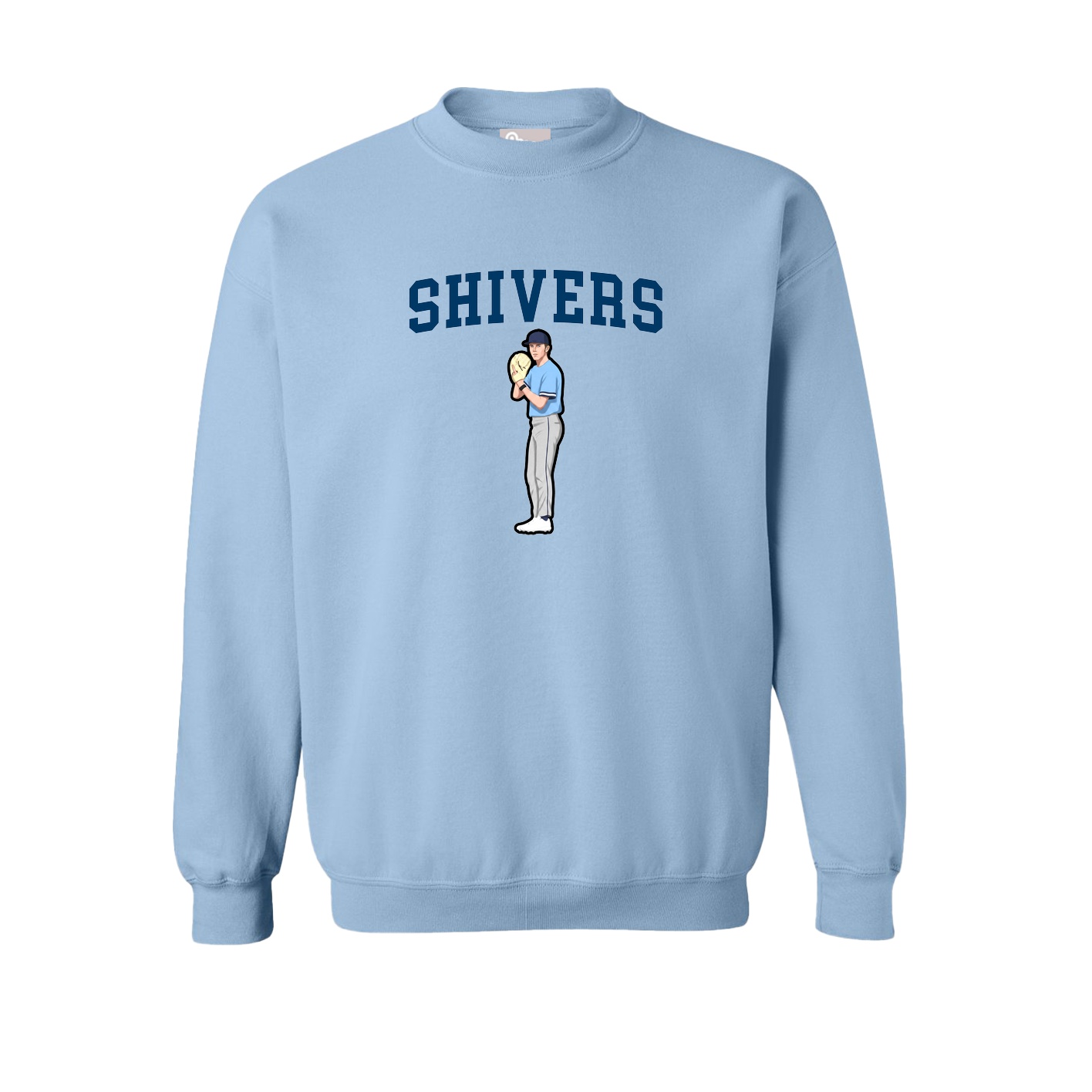 Fleece Crew — Shirsey in Light Blue