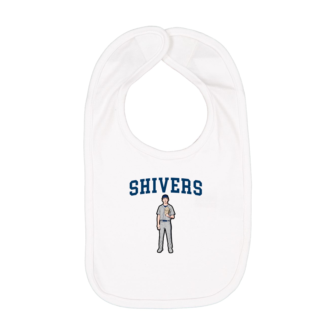 Infant Bib — Shirsey in White