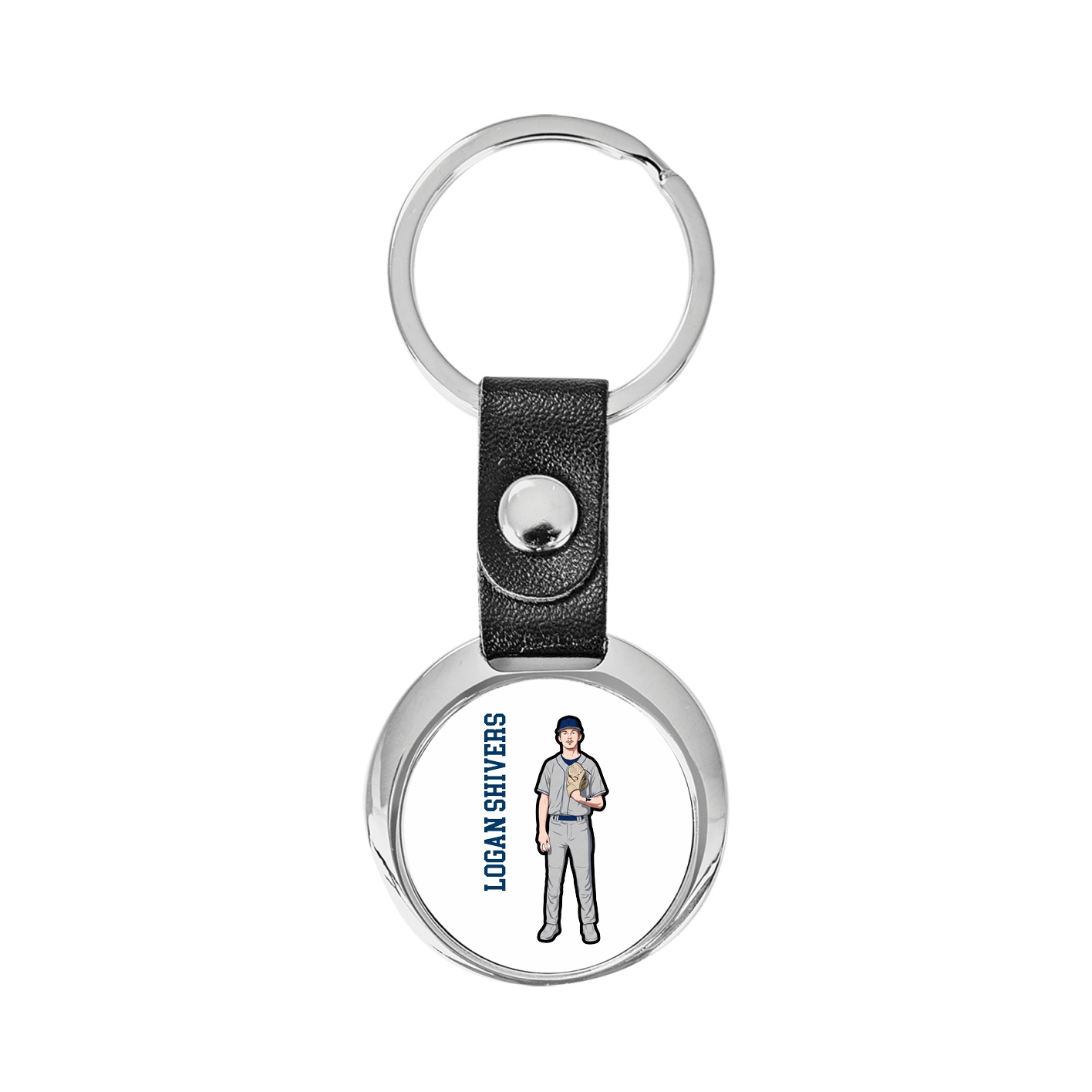 Key Chain — Name Vertical in Classic
