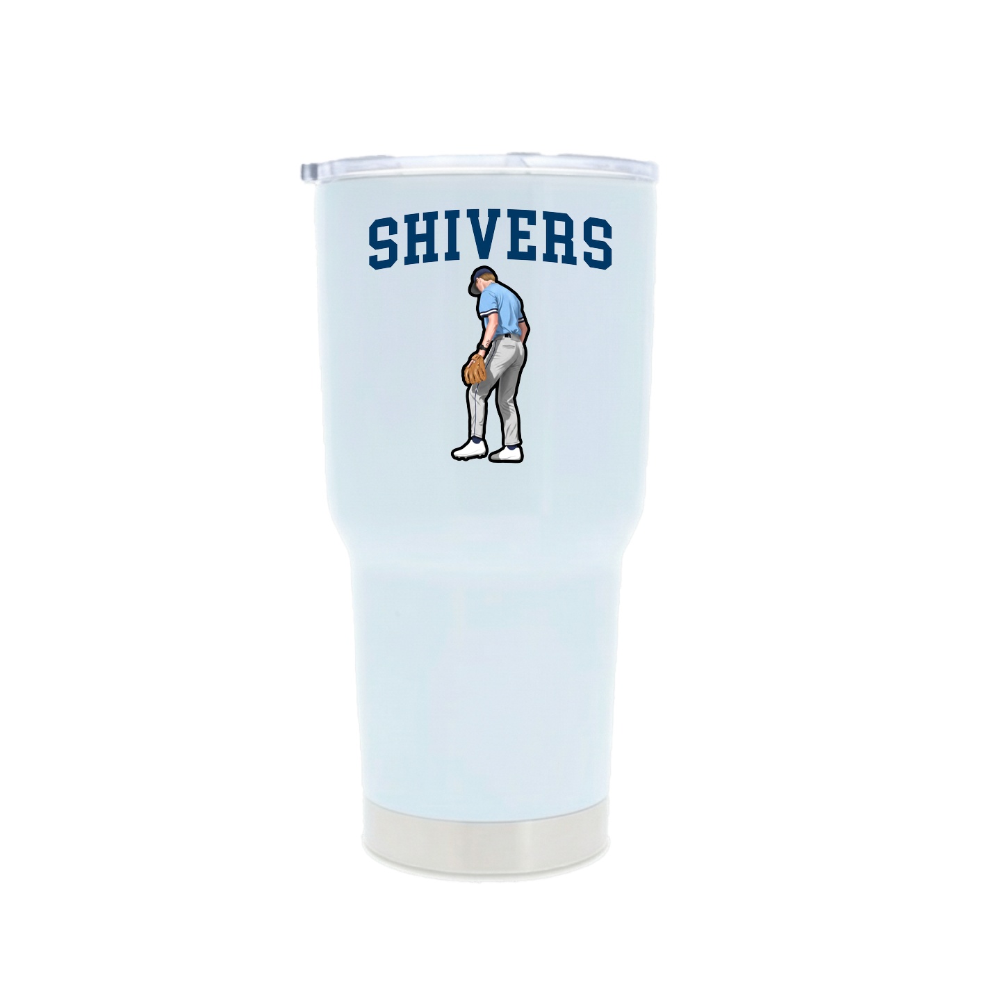 30oz Stainless Steel Tumbler — Shirsey in White